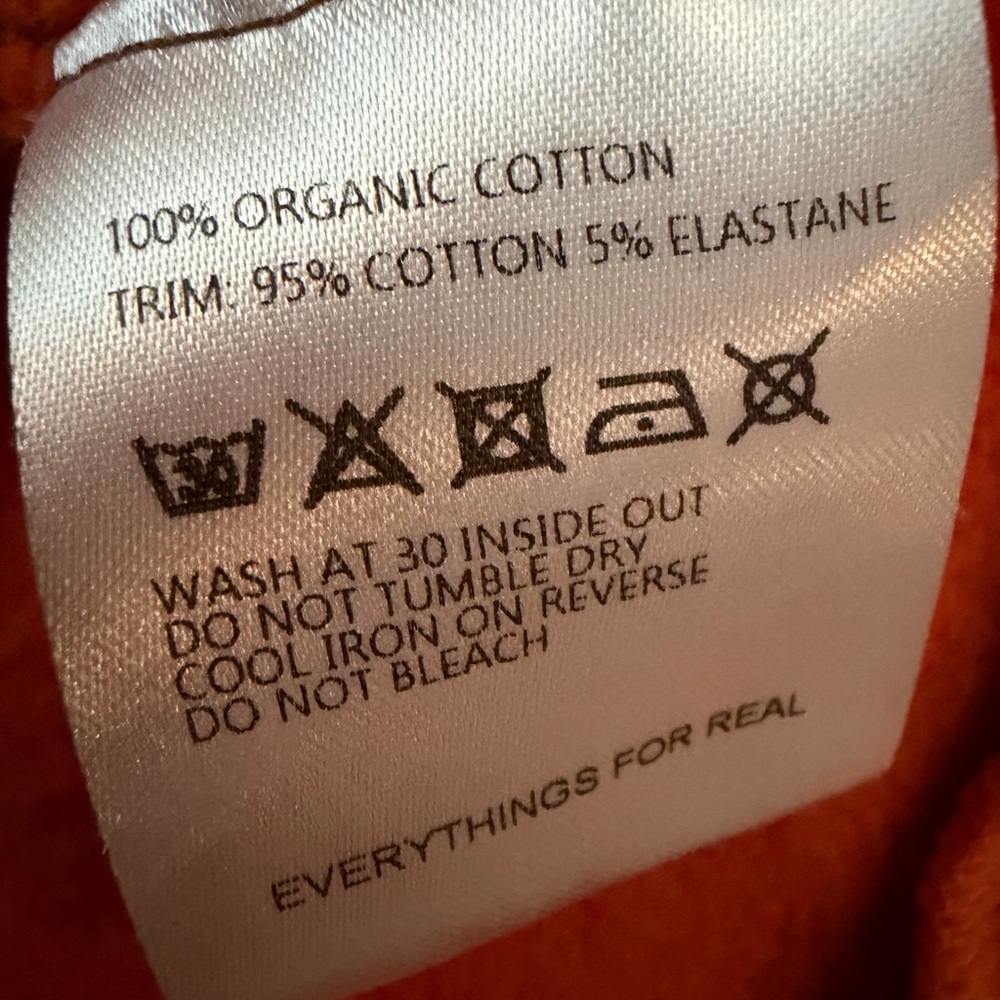 Wales Bonner Orange and Brown Hoodie - Picture 6 of 6